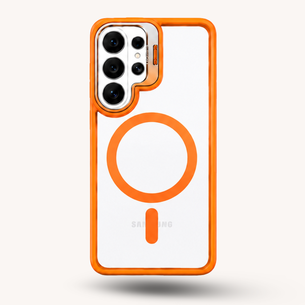 Samsung S26 Ultra Clear MagSafe Case – Orange