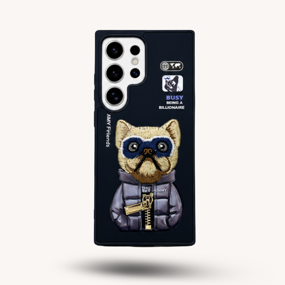 Samsung S24 Ultra 3D Dog Case – Black