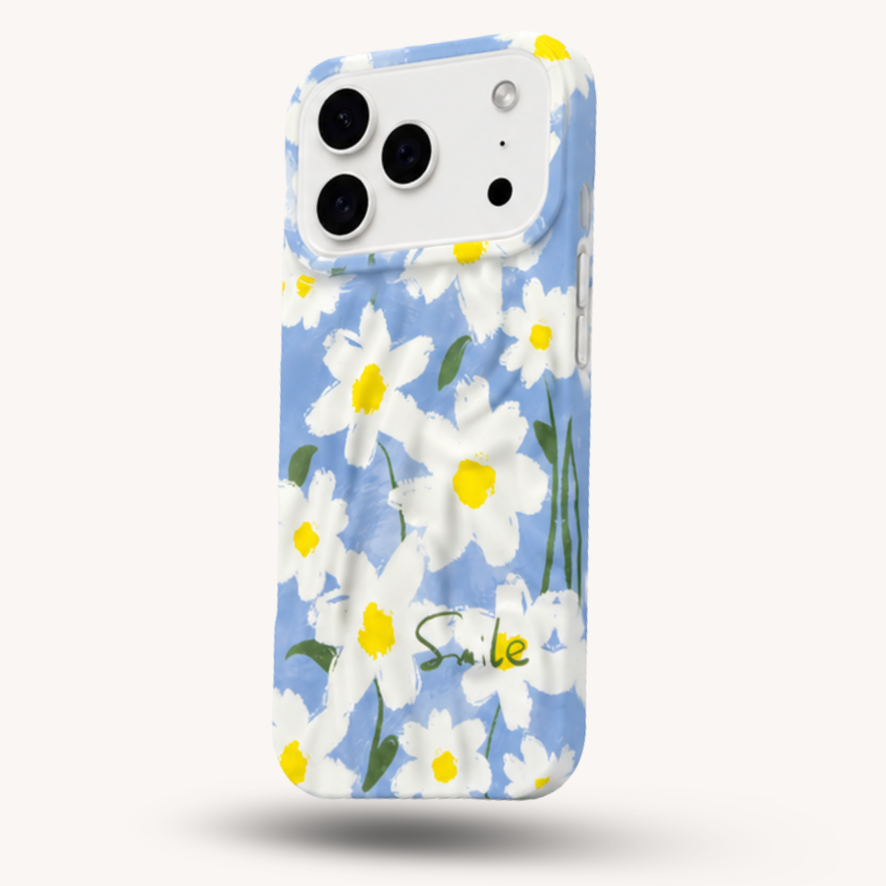 iPhone 17 Pro Max Daisy Pattern Protective Case – Floral