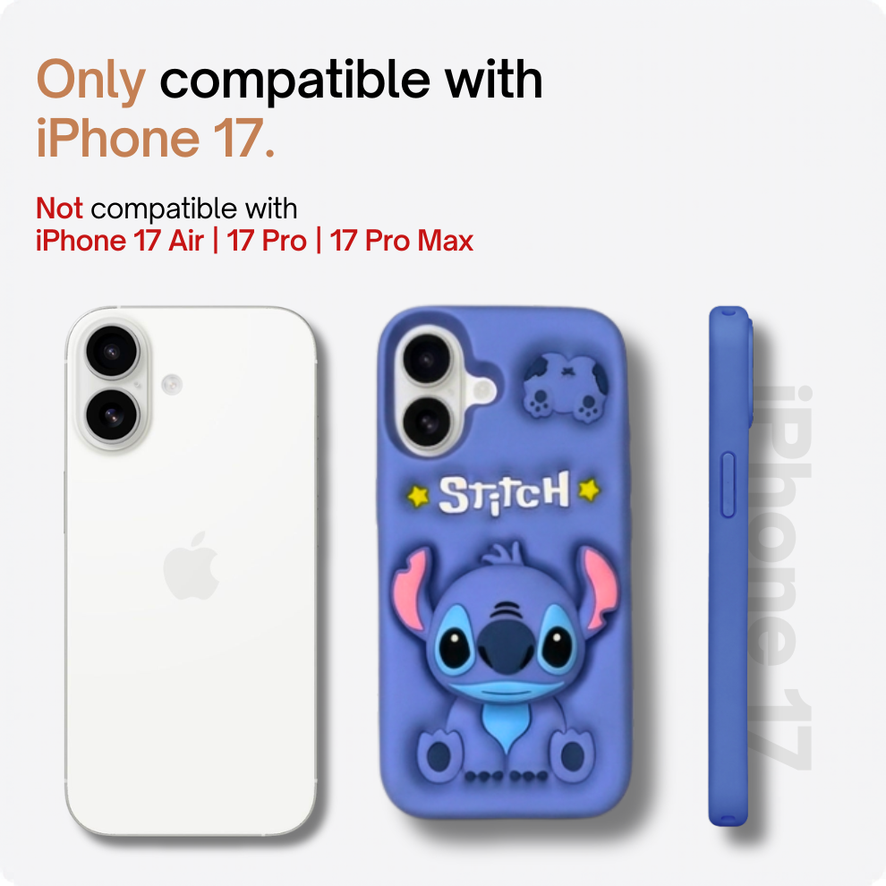 iPhone 17 Alien Soft Silicone Case – Blue