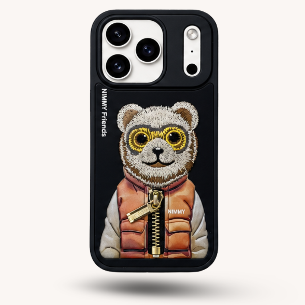 iPhone 17 Pro 3D Bear Case – Black
