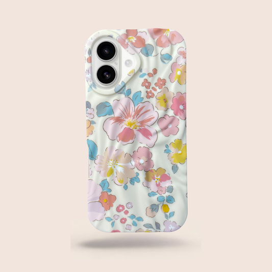 Cute Floral Case for iPhone 17 – Soft Aesthetic Flower Print Slim Shockproof Matte Cover