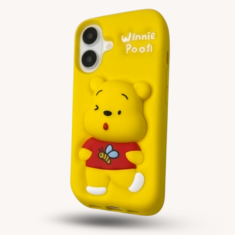 iPhone 17 Honey Bear Soft Silicone Case – Yellow