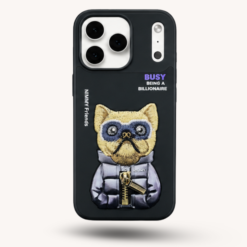 iPhone 17 Pro Max 3D Dog Case – Black