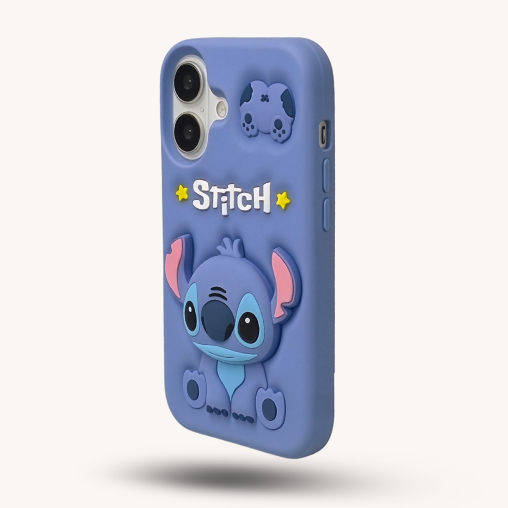 iPhone 17 Alien Soft Silicone Case – Blue