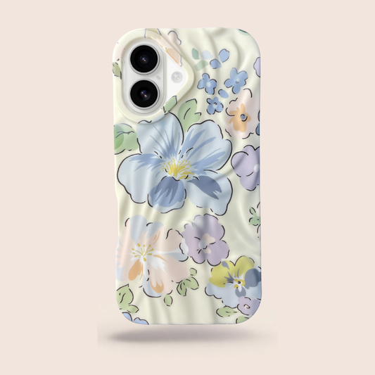 Cute Pastel Floral Case for iPhone 17 – Premium Matte Printed Slim Shockproof Protective Cover (Soft Multicolor Flowers)