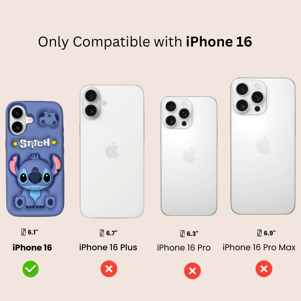 iPhone 16 Alien Soft Silicone Case – Blue