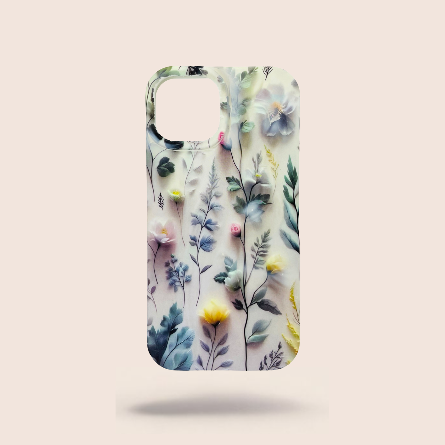🌿 Sage Whisper Botanical iPhone Case – Soft Nature Aesthetic Cover ✨
