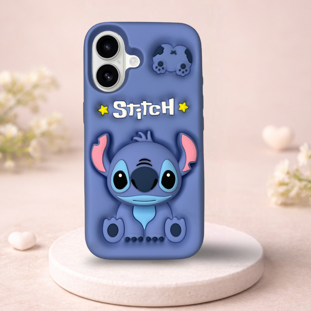 iPhone 17 Alien Soft Silicone Case – Blue