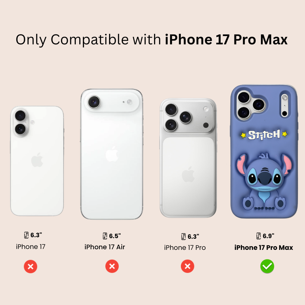 iPhone 17 Pro Max Alien Soft Silicone Case – Blue