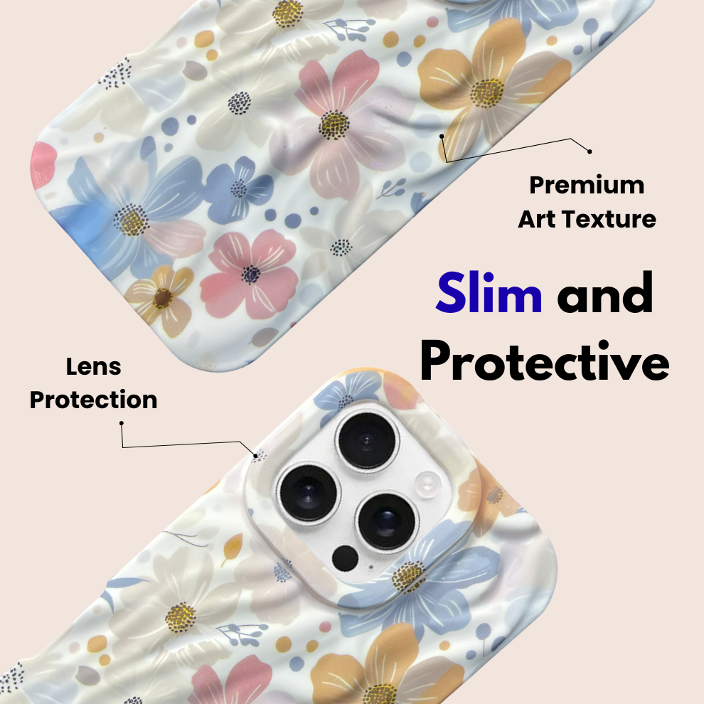 iPhone 16 Pro Max Spring Pattern Protective Case – Floral