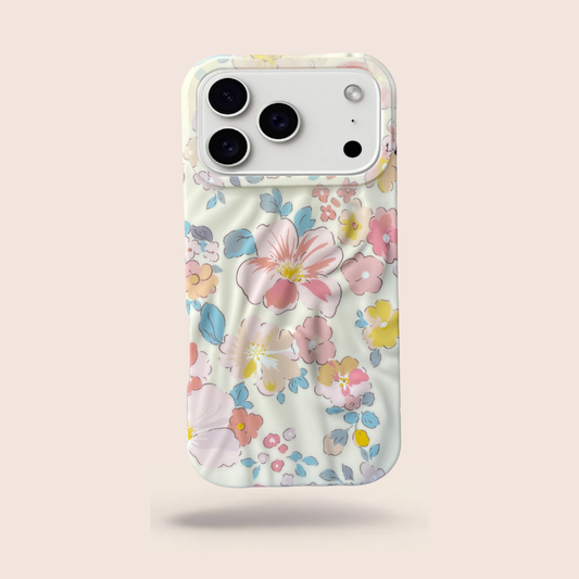 Pastel Floral Case for iPhone 17 Pro – Premium Matte Printed Slim Shockproof Protective Cover (Soft Multicolor)