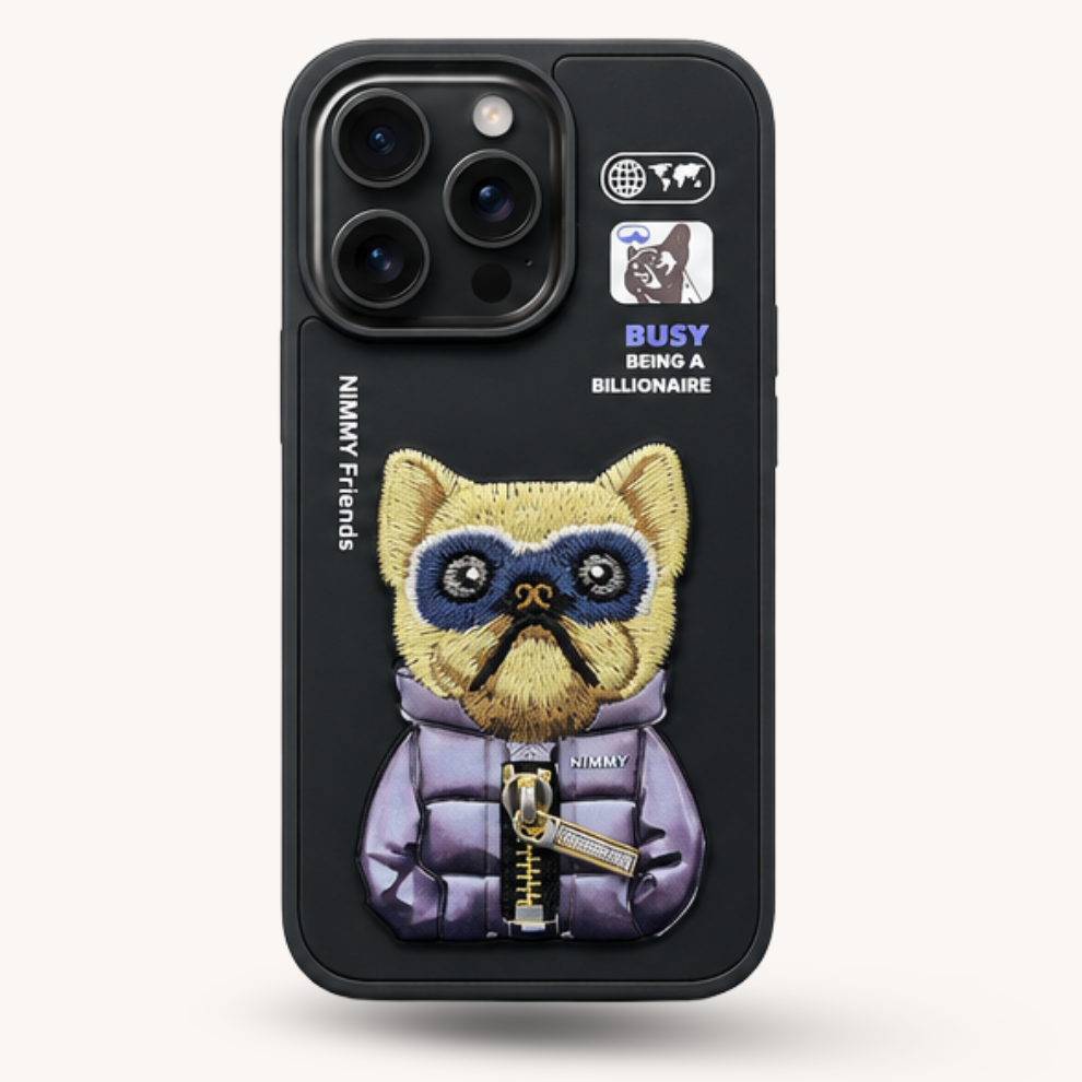 iPhone 16 Pro 3D Dog Case – Black